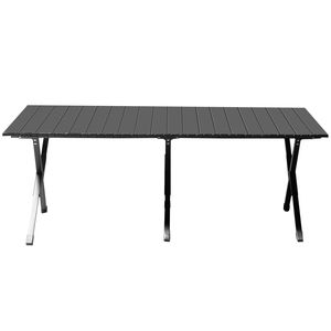 Table de camping pliable portable pour le camping en plein air, les pique-niques, les voyages, la salle de sport, l'utilisation en parc - Table d'appoint légère à roulettes pour les fêtes de barbecue dans la cour - Product Image 1