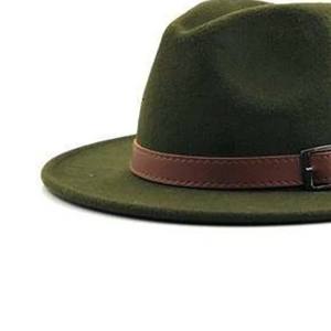 Chapeau Fedora en polyester fabriqué en usine pour hommes, chapeau Fedora décontracté personnalisé, chapeaux Fedora de haute qualité pour hommes, couleur unie - Product Image 6