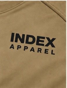 Index Apparel <b>Men's</b> Khaki Short Sleeve T-Shirt Regular Fit O-Neck Quick Dry Knitted Print Front Casual Style - Product Image 5