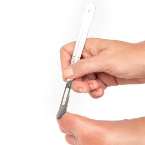 New Professional Durable <b>Nail</b> Care Scalpel Handle Straight Blade Holder Stainless Steel Excellent Grip Ingrown Toenails Beauty - Product Image 6