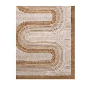 พรมขนสัตว์วิสโคสทำมือ ทอมืออย่างประณีต นุ่มหรูหรา เหมาะสำหรับห้องนั่งเล่น ห้องนอน โรงแรม ตกแต่งบ้าน พรมปูพื้นแบบสั่งทำทันสมัย - Product Image 5