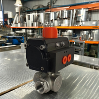 Válvula de control de flujo de bola LYC de doble acción con retorno por resorte, paso completo, baja temperatura, válvula manual de agua, aleación de aluminio extruido, OEM