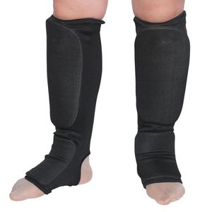 Protège-tibias en mousse blanche réglables, protections respirantes pour le dessus du pied pour l'entraînement de boxe, taekwondo et karaté - Product Image 5