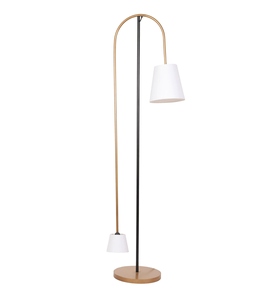 Lampe sur pied originale avec abat-jour en tissu blanc de luxe et base en métal, OEM ODM, faible MOQ, prix d'usine, vente en gros, approvisionnement en vrac - Product Image 4