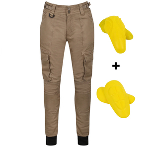Pantalon de moto pour femme avec doublure en mesh, fabriqué par des professionnels, doublure en Kevlar, protection CE niveau 2 des genoux et des hanches, pantalon cargo - Product Image 1