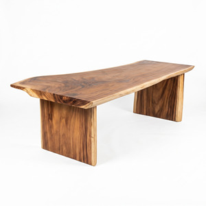 Live Edge Suar Wood Dining <b>Table</b> Solid Wood Slab Natural Edge Organic Modern Furniture for Home Hotel Villa Restaurant Projects - Product Image 3