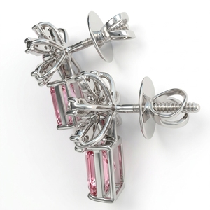 Round & Radiant Lab Grown Diamond <b>Earrings</b> in PT950 Platinum | IGI Certified 2.75 CT - Product Image 4