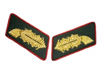 Logo personnalisé marque sécurité extérieur reproduction uniformes WW2 collier allemand onglets badges