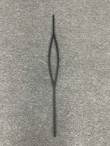 Balustre en fer Marquise, en métal noir, elliptique, pour escalier, insert de rampe ovale moderne pour escaliers et balcons intérieurs - Product Image 4