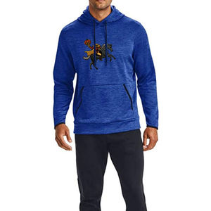 Mens Graphic Royal Blue Fleece Pullover <b>Hoodie</b> Long Sleeve Kangaroo Pocket Sweatshirt OEM ODM Wholesale - Product Image 5