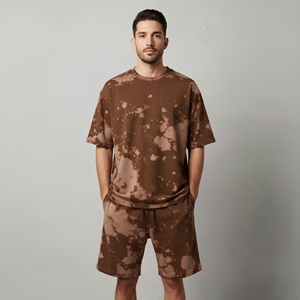 Conjunto Deportivo para Hombre, Estilo Moderno, Camiseta de Manga Corta con Estampado Nuevo, Pantalones Cortos, Tela Transpirable y Suave, Talla Grande, Corte Holgado, Verano - Product Image 6