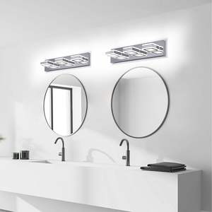 Lámpara de Baño Moderna LED de 3 Luces, Regulable, Cromada, para Colgar Sobre el Espejo - Product Image 3