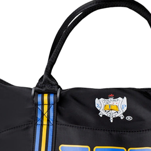 Sigma Gamma Rho Duffel Bag Travel Gym Bag Women Blue <b>Gold</b> Stripe Shoulder Bag Stylish Durable - Product Image 5
