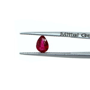 Rubis naturels de Bangkok, formes poire calibrées 3x5mm, pierres précieuses de rubis naturelles facettées en vrac pour la fabrication de bijoux, prêtes à l'emploi - Product Image 2