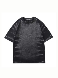 Camisetas de Manga Corta para Hombre, Estilo Vintage, Lavado Monkey, 320gsm, Tallas Grandes, Personalizadas OEM 2026, Venta al Por Mayor - Product Image 3
