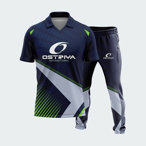 2026 Unisex Cricket Uniform Set <b>Heat</b>-Transfer Printed Team Wear Jersey Trouser Set Durable Lightweight Quick Dry Breathable 100% - Product Image 1