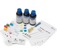 Kit completo de análisis de suelo para pruebas de pH y NPK con reactivos, equipo y suministros para pruebas de campo