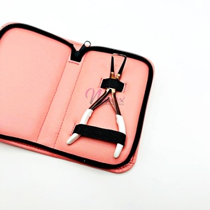 คีมปากแหลมจมูกสแตนเลสสำหรับกำจัดลูกปัดผมไมโครลิงค์ที่ปรับแต่งสีได้พร้อมชื่อแบรนด์ที่กำหนดเอง - Product Image 5