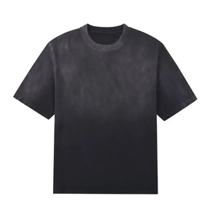 เสื้อยืดคอตตอน 270gsm คุณภาพสูง ไซส์ใหญ่ ยูนิเซ็กซ์ ล้างสีแบบแอซิดวอช สำหรับผู้ชาย เสื้อยืดพิมพ์ลายตามสั่งสำหรับผู้ชาย - Product Image 1
