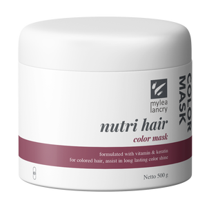 MASCARILLA CREMA COLORANTE PARA CABELLO MYLEA LANCRY NUTRI, PARA CABELLO DAÑADO Y TEÑIDO, REPARADORA DEL CABELLO, 500ML - Product Image 3