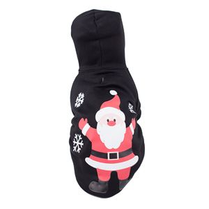 Costume per Animali Domestici con Illuminazione LED, Maglione con Cappuccio da Babbo Natale per Animali - Product Image 3