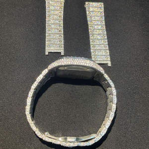 Relojes de Hombre Personalizados con Diamantes Moissanite VVS Color D, Estilo Hip Hop, con Incrustaciones de Diamantes, Probador de Diamantes Incluido - Product Image 3