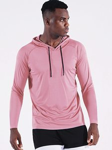 Camiseta Deportiva de Manga Larga para Hombre, con Logotipo Personalizado, Spandex Elástico, Compresión, para Escalada, Running, Gimnasio, Atletismo, Ciclismo, Capa Base con Capucha - Product Image 5