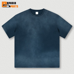 Vintage Acid Washed Oversized T-Shirt Custom Logo DTG DTF Print t shirt Men's Heavyweight 100% Cotton Blank Streetwear <b>Tshirt</b> - Product Image 5