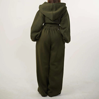 Hoodie court zippé de haute qualité pour femmes, en coton tricoté respirant et à séchage rapide, style streetwear.