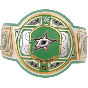 Ceinture de championnat des Dallas Stars de la LNH, personnalisable, de haute qualité, verte et dorée, ceinture sportive personnalisée, ceinture de champion, édition de collection - Product Image 2