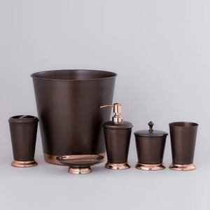 Wooden Material Top Selling Wood Polished <b>Sets</b> Of 8 <b>Bathroom</b> <b>Sets</b> Modern <b>Bathroom</b> Accent <b>Accessories</b> - Product Image 3