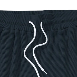 Pantalones Cortos Deportivos Casuales para Hombre, Transpirables, de Cintura Media, con Cordón Elástico, Estilo Relajado de Verano, con Bolsillos Laterales, Ribete en Contraste, de Secado Rápido - Product Image 4