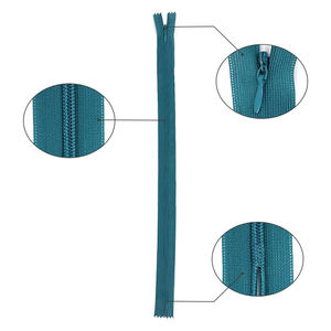 Manufacture Wholesale 3# Colorful Invisible <b>Zipper</b> Nylon Lace Fabric Tape <b>Zipper</b> for Garments Pants Bag - Product Image 4