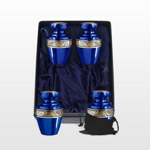 Royal Aluminum <b>Keepsake</b> Cremation Urn <b>Memorial</b> Tribute Holder Designed With Durable Secure Lid And Smooth Surface Finish - Product Image 1