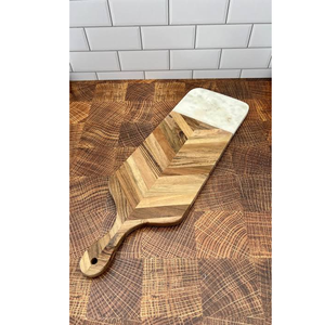 Acacia Wood And Marble Cutting Board Chopping Blocks Rectangle Shape Anti Slip Dishwasher Safe <b>Combination</b> Pack - Product Image 6