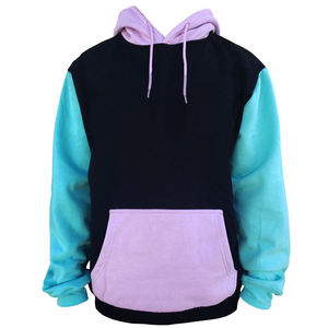 High Quality Eco-Friendly Lightweight Breathable Polyester/Cotton Fleece Double-Layer Oversized <b>Pullover</b> Hoodie Long <b>Men's</b> - Product Image 1