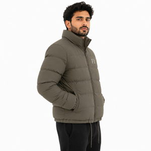 Custom Men's Quilted Puffer Men's <b>Jackets</b> Stand Collar Padded Wholesale Winter <b>Jacket</b> OEM Casual Outdoor Coat Bulk Manufacturer - Product Image 2