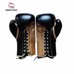 ถุงมือชกมวยคุณภาพสูงราคาโรงงาน ลดราคาพิเศษ รับสกรีนโลโก้ ถุงมือฝึกซ้อม PU พร้อมผ้าพันมือ สำหรับผู้ชาย - Product Image 2