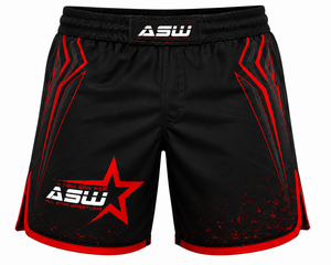 Ensemble Rashguard et Short de Lutte pour Homme Noir Rouge Imprimé par Sublimation Ajusté Anti-Transpiration Vêtements de Sport - Product Image 5