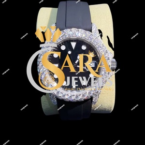 Reloj Automático de Diamante Moissanite Elegante de Excelente Calidad con Esfera de Números Arábigos para Hombre Disponible para Precio de Exportación - Product Image 4