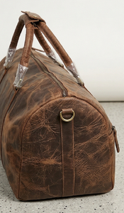 Leather Duffel Bag, Genuine Leather Weekender Bag, Leather Travel bag, Leather Travel Fashion accessories. - Product Image 3