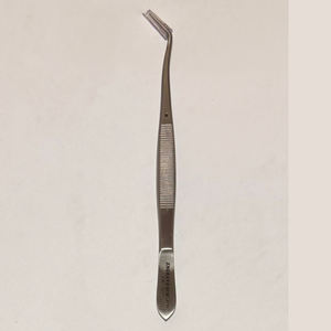 Pinzas de Precisión con Punta Serrada de Acero Inoxidable, Disponibles en Rectas y Curvas, Pulimentadas/Multicolores - Product Image 2