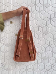 Latest Arrival Boot Stitch Hand Tool Carving Suede Leather <b>Backpack</b> Fashion School Unisex Day Bag Wholesale Bulk Product - Product Image 5