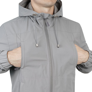 Men's Loose Floral Print Zipper Jacket Casual Summer Breathable Polyester Turn-down Collar Regular Sleeve Style Jacket For Men's - Product Image 3