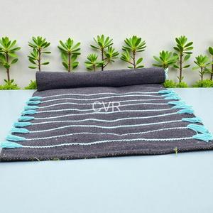 Tapete de Yoga 100% Algodón Orgánico, Alfombra de Yoga Tejida a Mano, Plegable, Estilo Boho Orgánico, 5mm de Grosor, Material Ecológico y Transpirable - Product Image 3