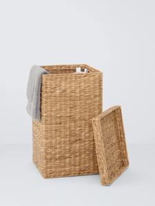 Panier à linge carré en jonc de mer naturel, fait main, panier de rangement, vente en gros, écologique, fabriqué au Vietnam - Product Image 4