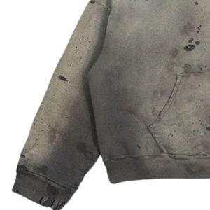 Sweat à capuche pour homme de haute qualité, à manches longues, confortable, thermique, style hiver, grande taille, uni, avec capuche effet vieilli - Product Image 2