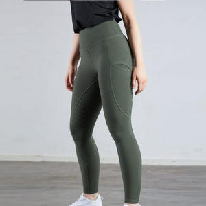 Leggings décontractés pour femmes, doux, très élastiques, ajustés, 100% coton molletonné, avec logo personnalisable, taille respirante, extensible et effet ventre plat - Product Image 2