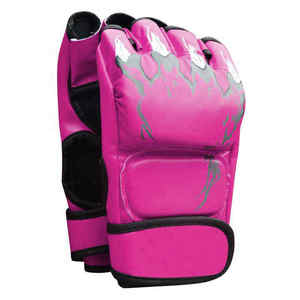 Gants de MMA en cuir de vachette de haute qualité pour le kick-boxing et le grappling, logo personnalisé, utilisables en extérieur, demi-doigts - Product Image 4