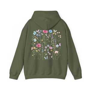 Sudadera con Capucha Estampada Floral Estética 2026, Estilo Vintage Cottagecore, de Forro Polar Grueso, Oversize - Product Image 5